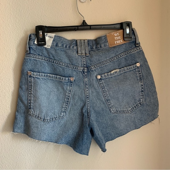 NWT Free People We The Free Ivy Mid Rise Short Size 25 San Andreas Blue - Picture 4 of 5